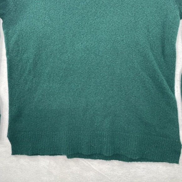 J.Crew Sweater Mens Adult Large Dark Green Crew Neck Long Sleeve Soft Wool Blend - Picture 13 of 13